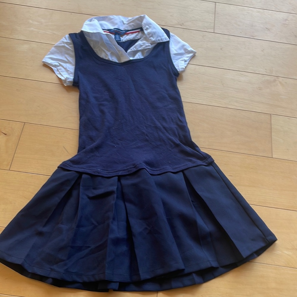 Girls French Toast Uniform Flare Skirt Dress